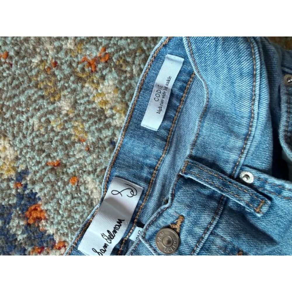 Sam Edelman Codie High Rise  Wide Leg Jeans - Picture 3 of 4